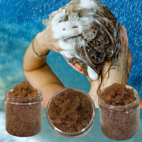 Orchid & Vine Bath & Body Scalp Scrub Luxury Hydrating Spa Treatment Raw Sugar Acv Scalp